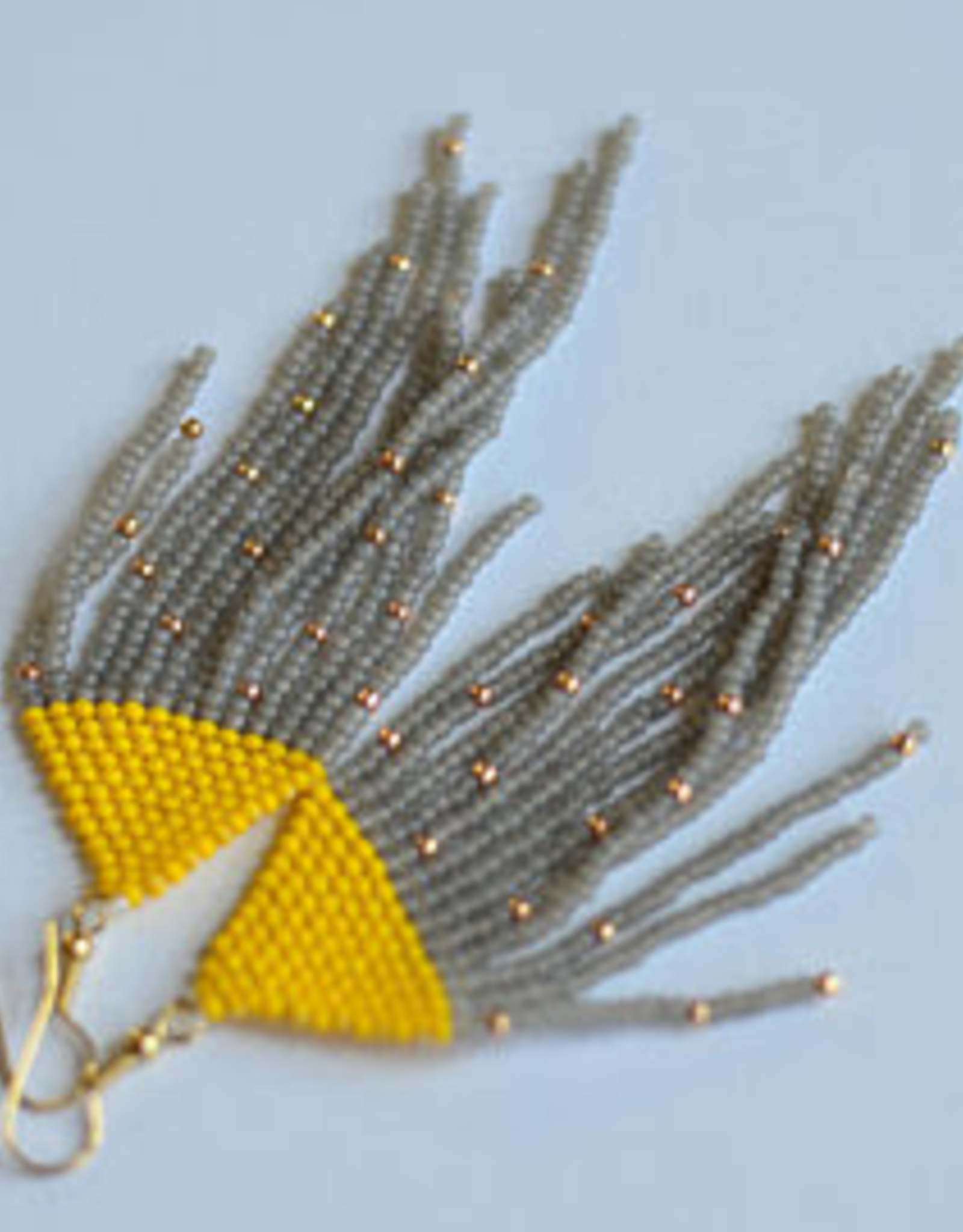 #8 Yellow Grey Fringe