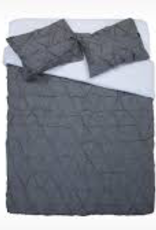 Moncton Duvet Set King Charcoal
