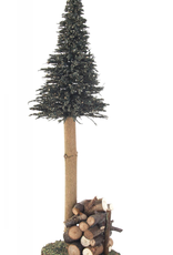 Green Tree W. Woodpile 38 cm
