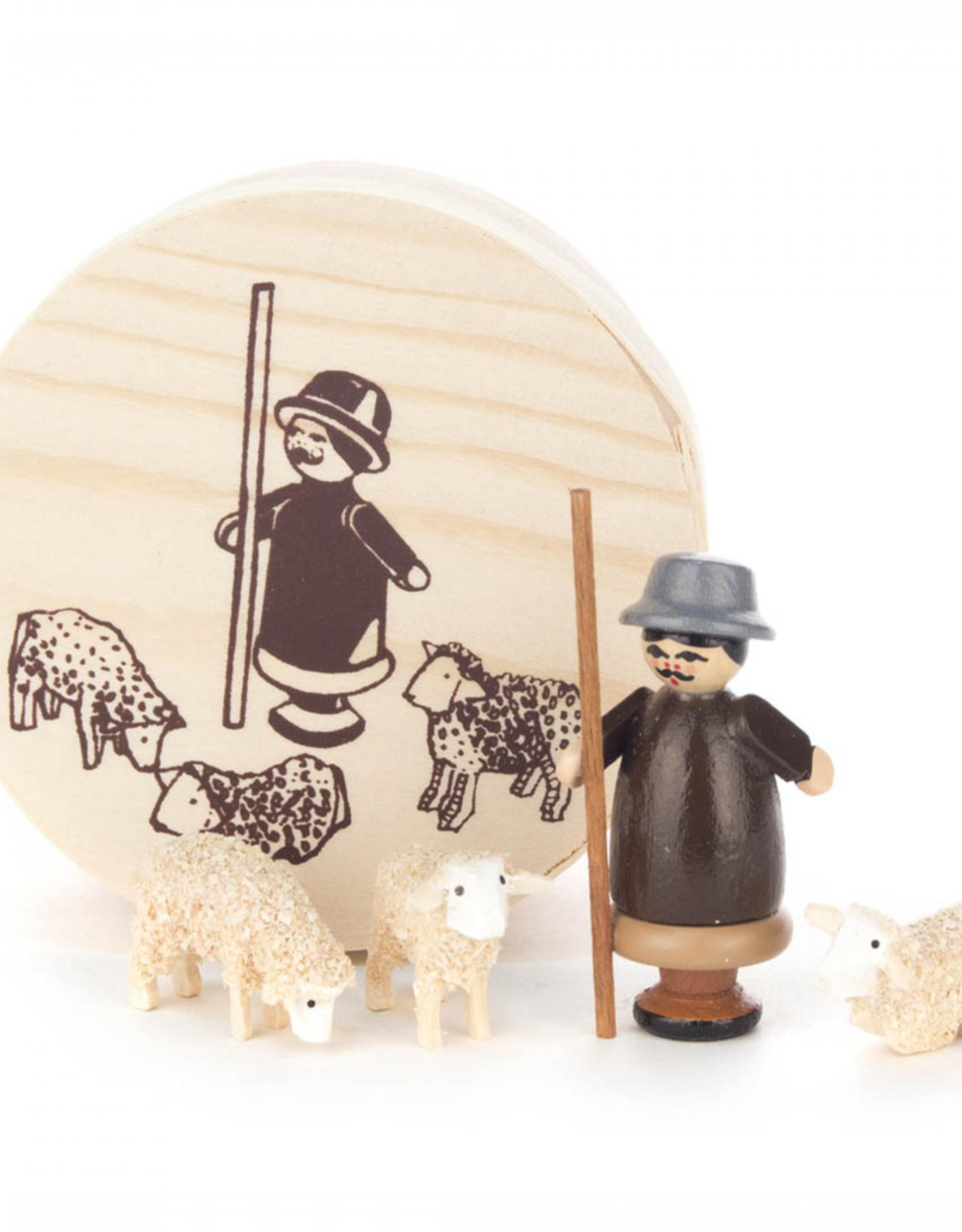 Miniature Chip Box Set Shepherd W. Sheep