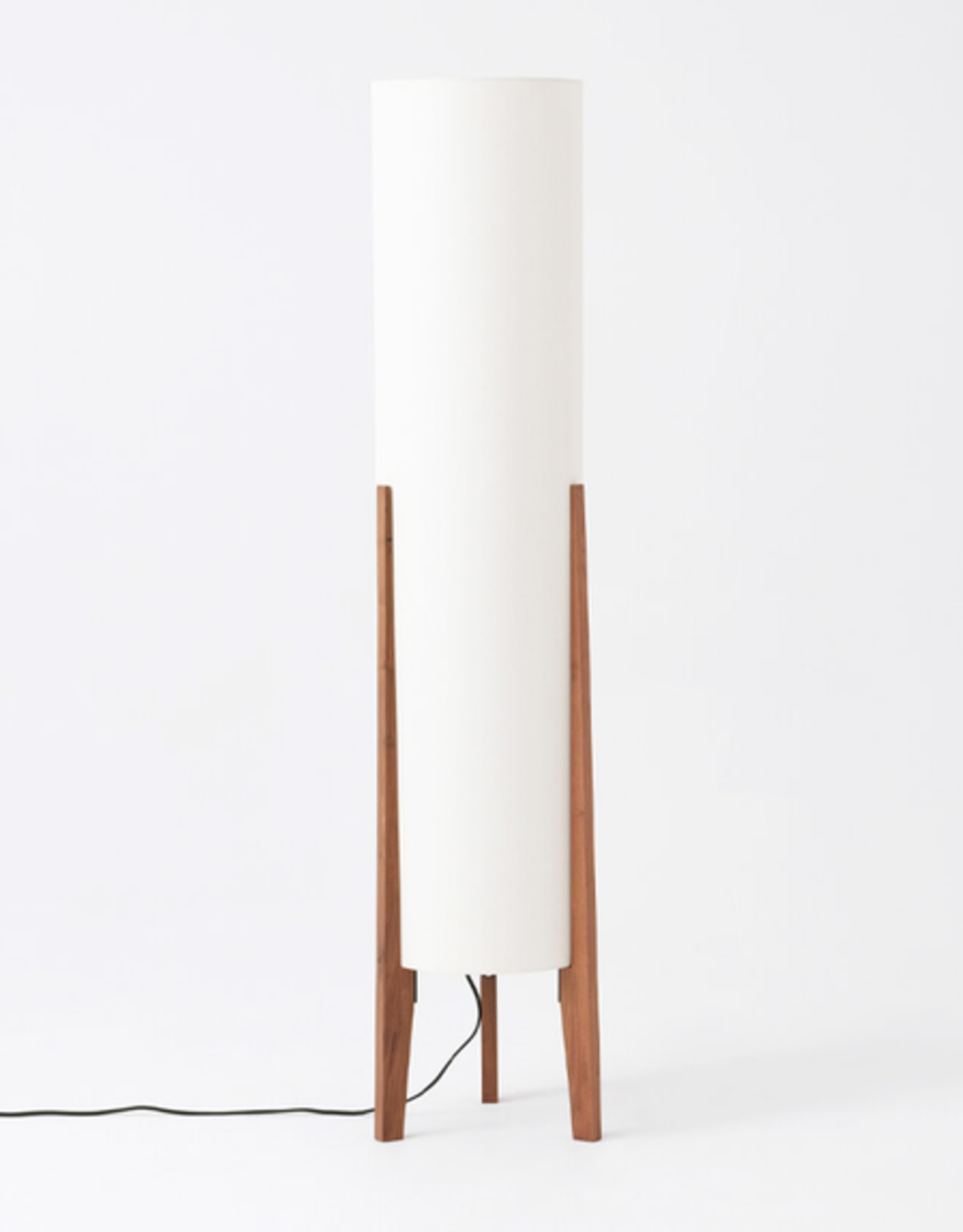 EQ3 Tube Floor Lamp - Walnut