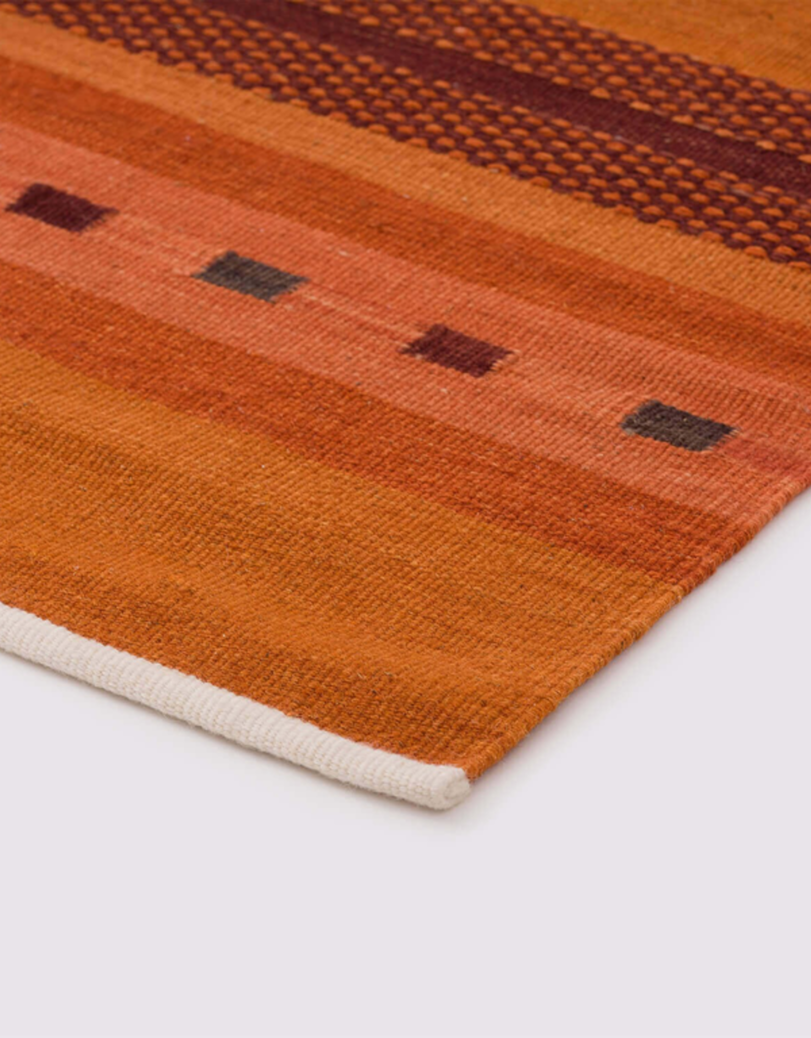 Atlas Rug, Orange 4x6 100% Wool