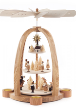 Christmas Pyramid, 3 Tier for Tealights. 40 cm