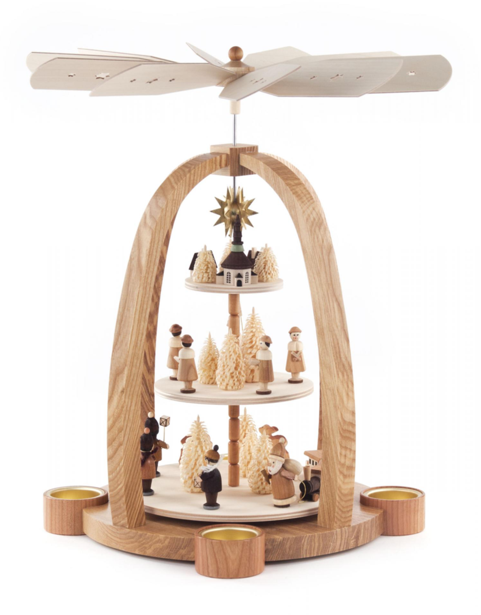 Christmas Pyramid, 3 Tier for Tealights. 40 cm