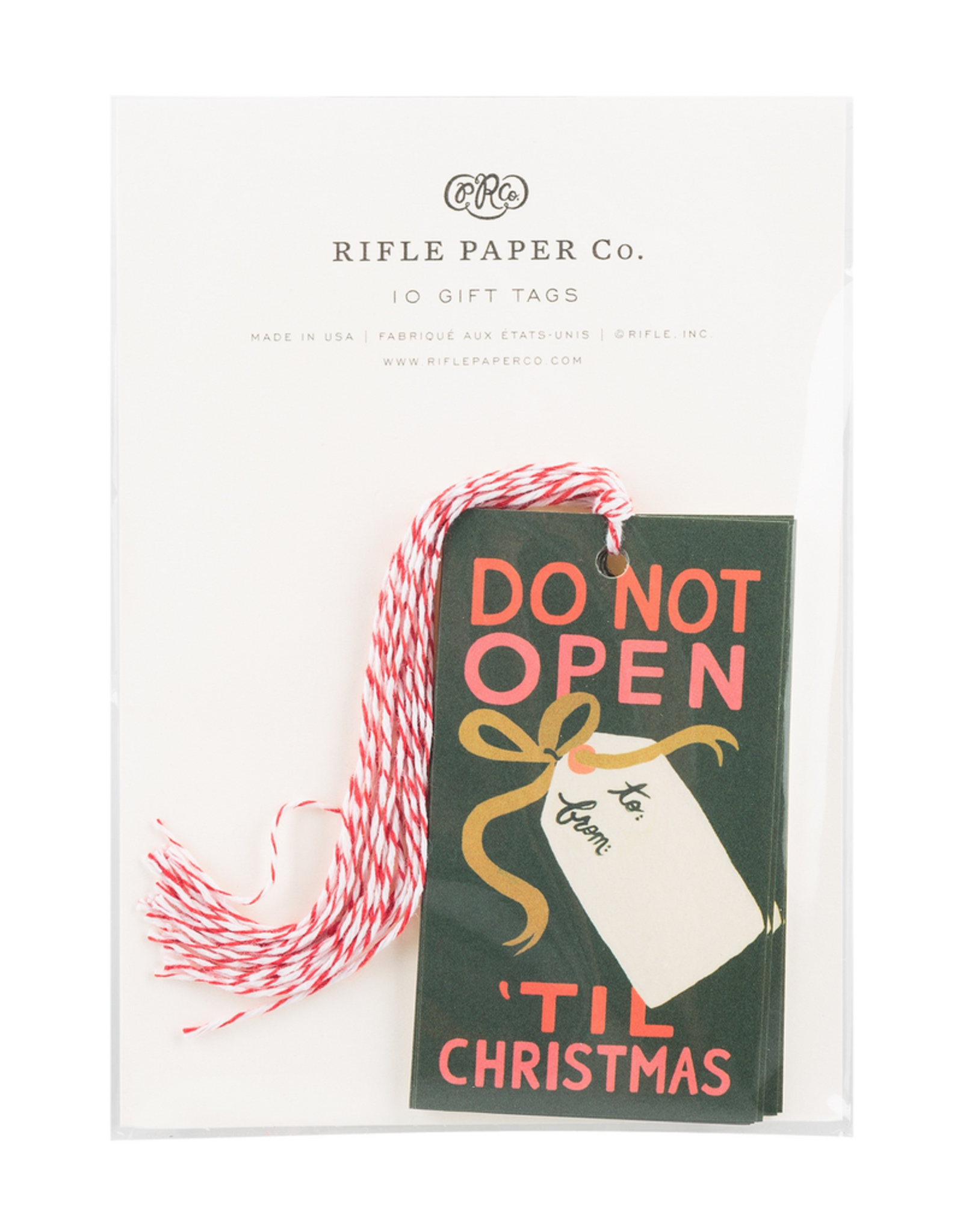 Rifle Paper Do Not Open Gift Tag Set