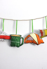 Camping Ornament Set Fabric,