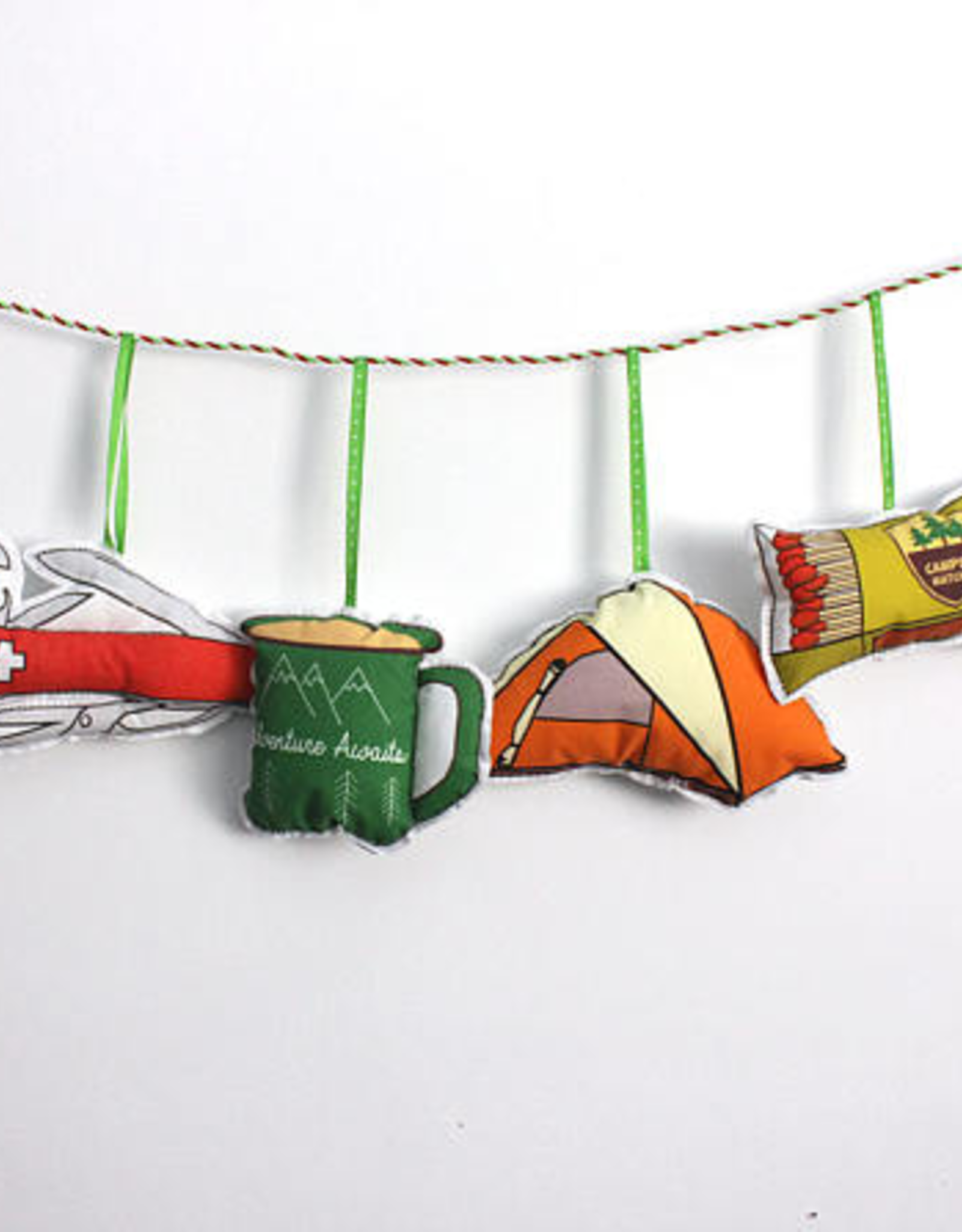 Camping Ornament Set Fabric,