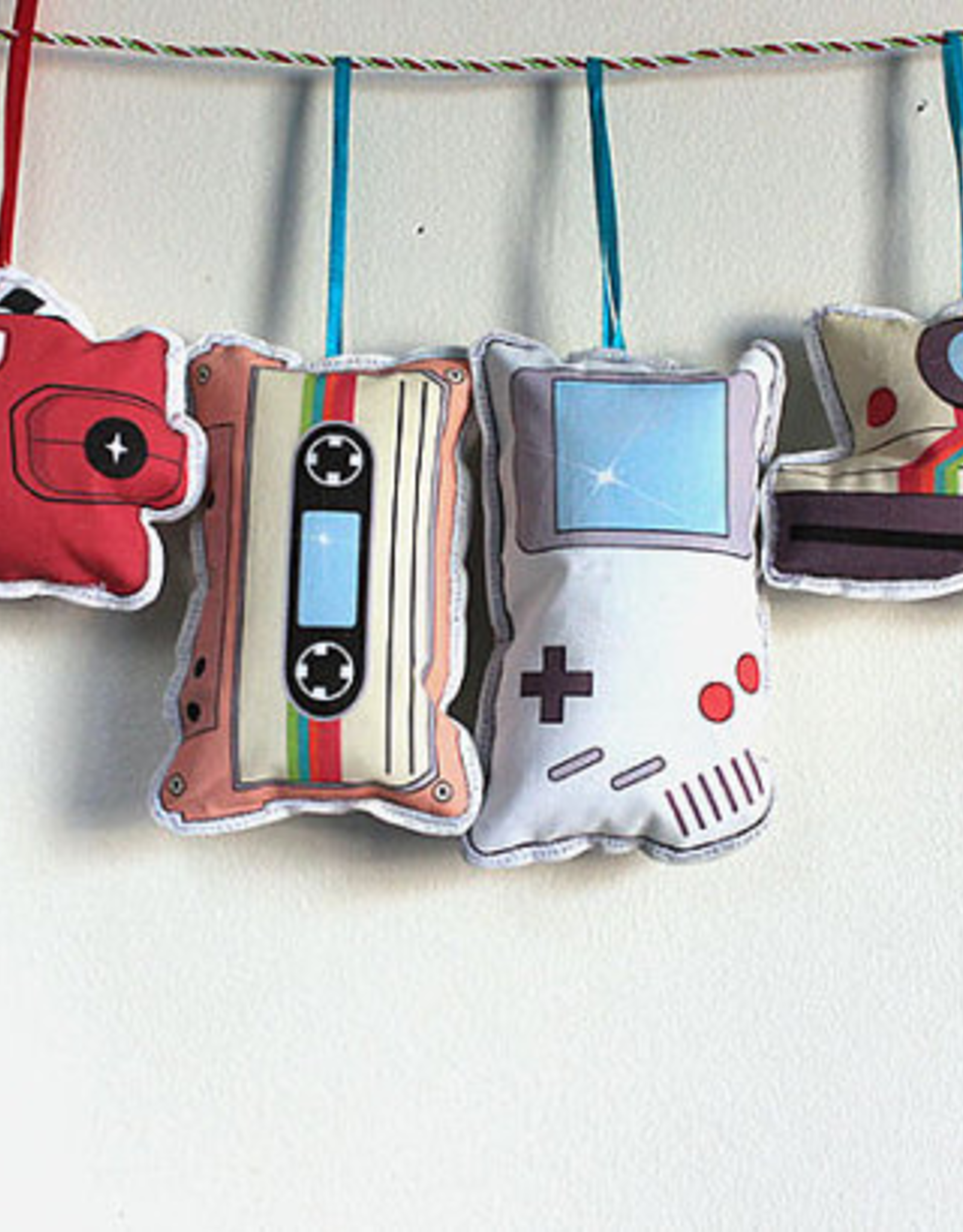 Retro Technology Ornament Set Fabric