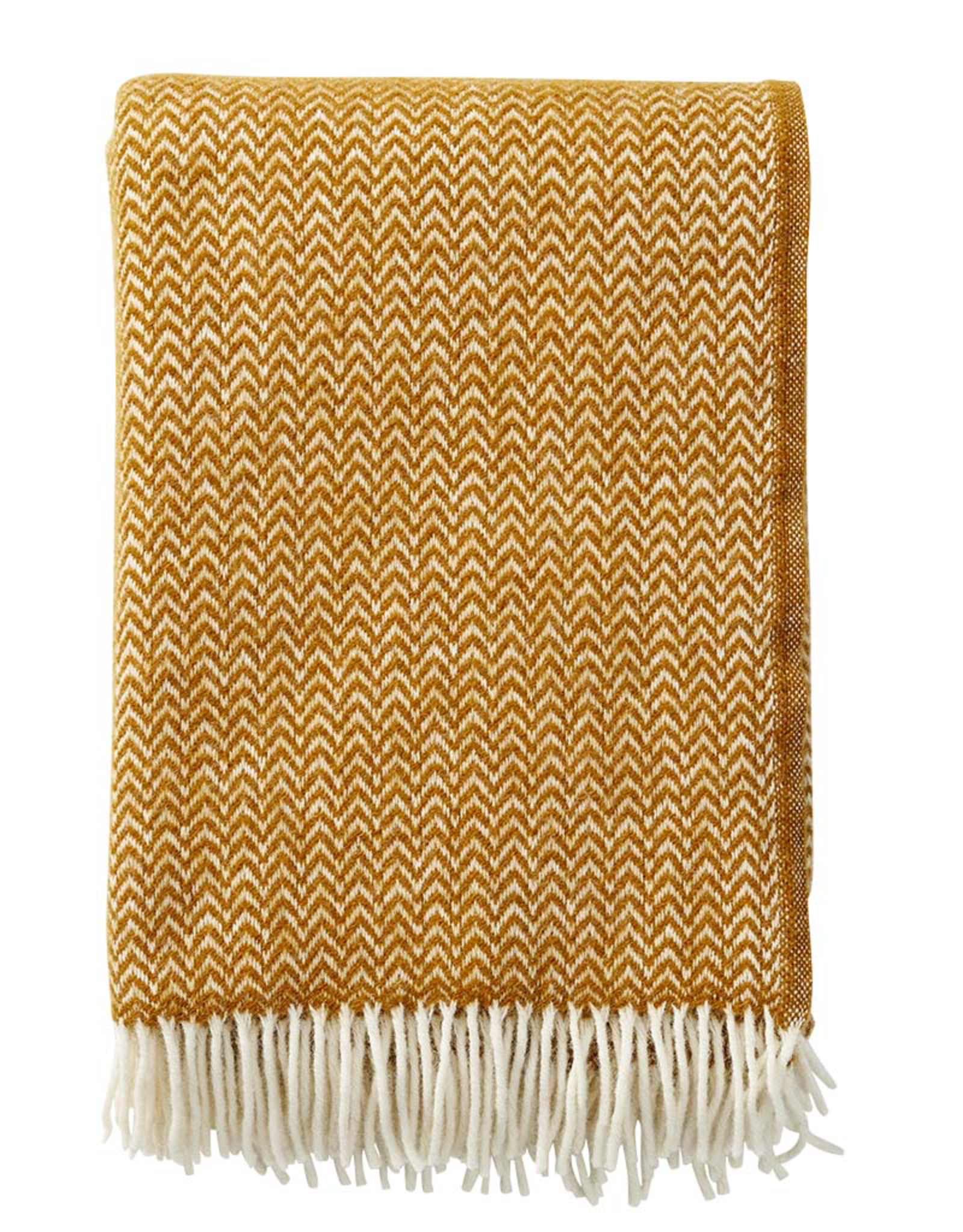 Chevron Lambswool Throw, Caramel
