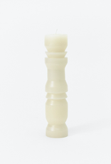 Sculpted Candle White, Large