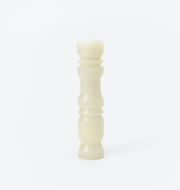 Sculpted Candle White, Large