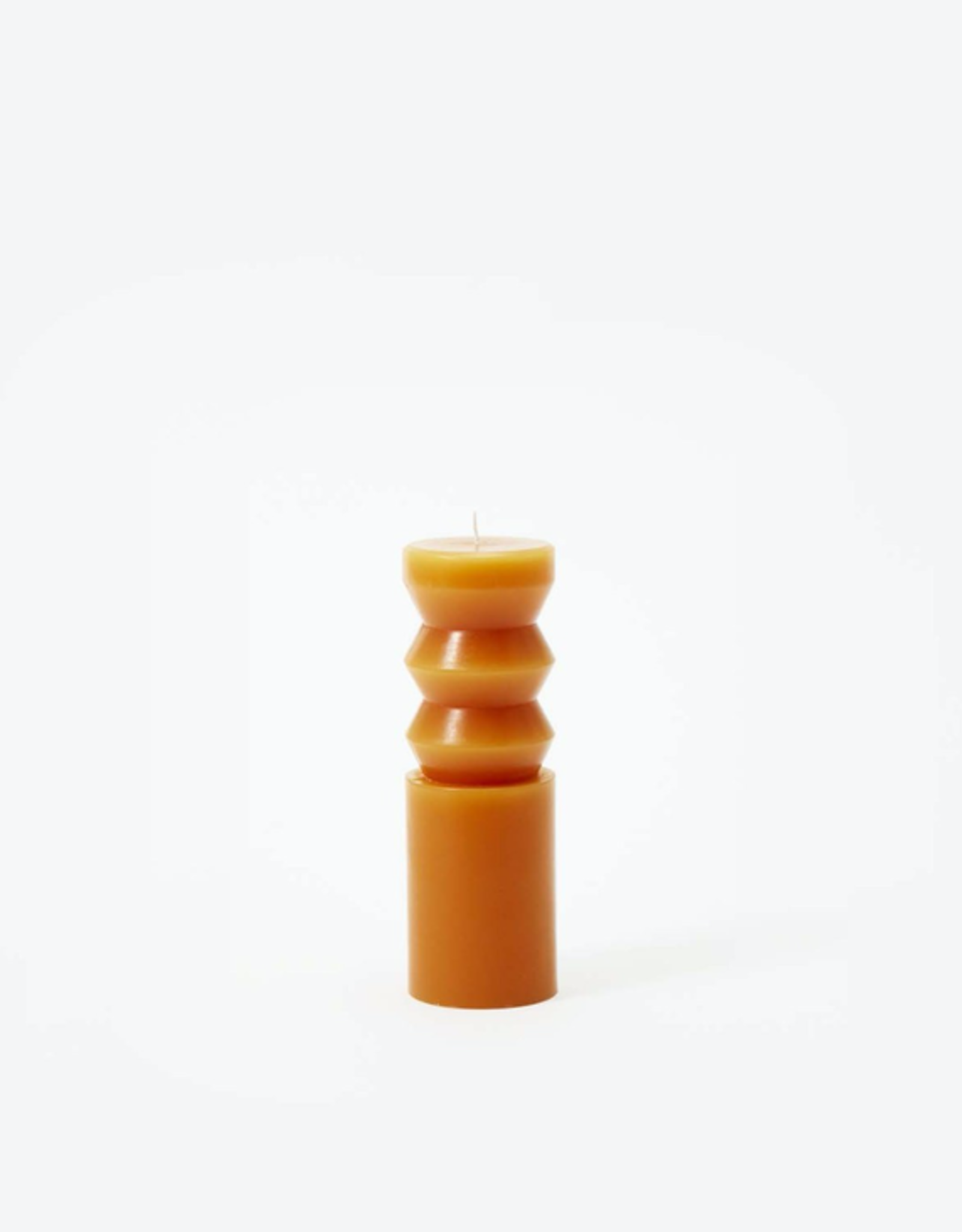 Sculpted Candle Terracotta, Medium