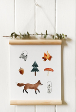 Fox Acorn Print 8x10 (Unframed)