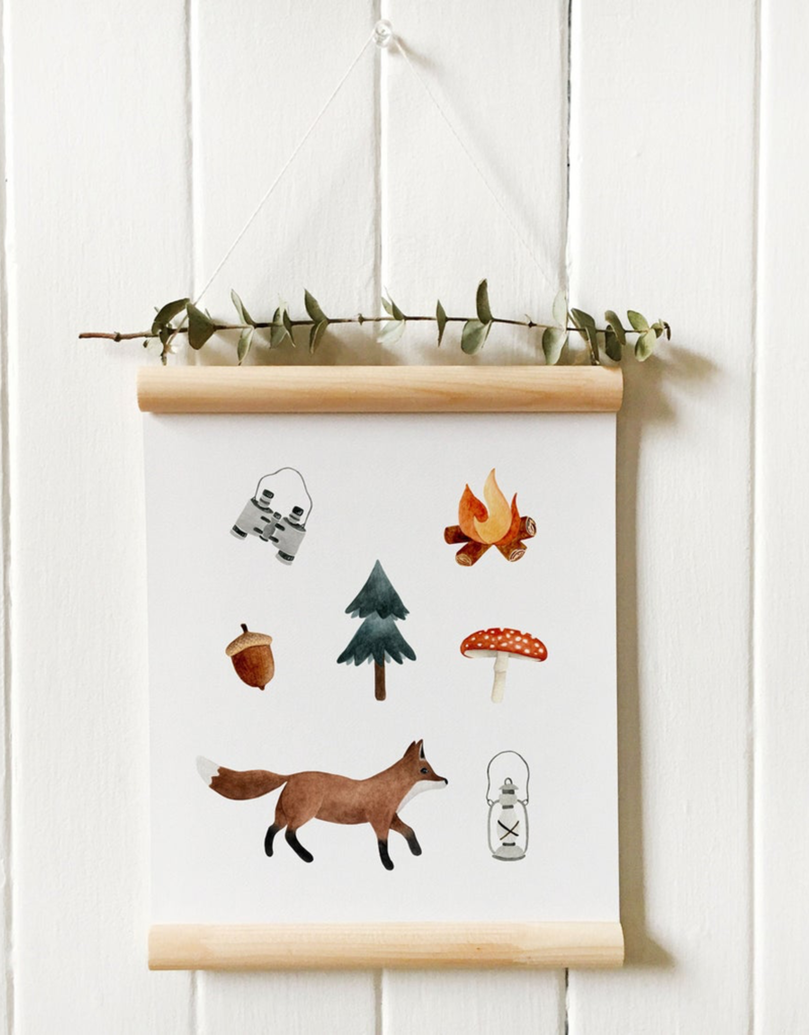 Fox Acorn Print 8x10 (Unframed)