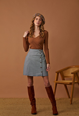Louise Skirt - Houndstooth