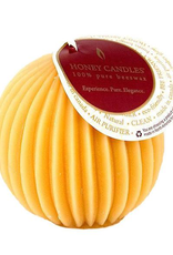 Fluted Beeswax Sphere-Natural