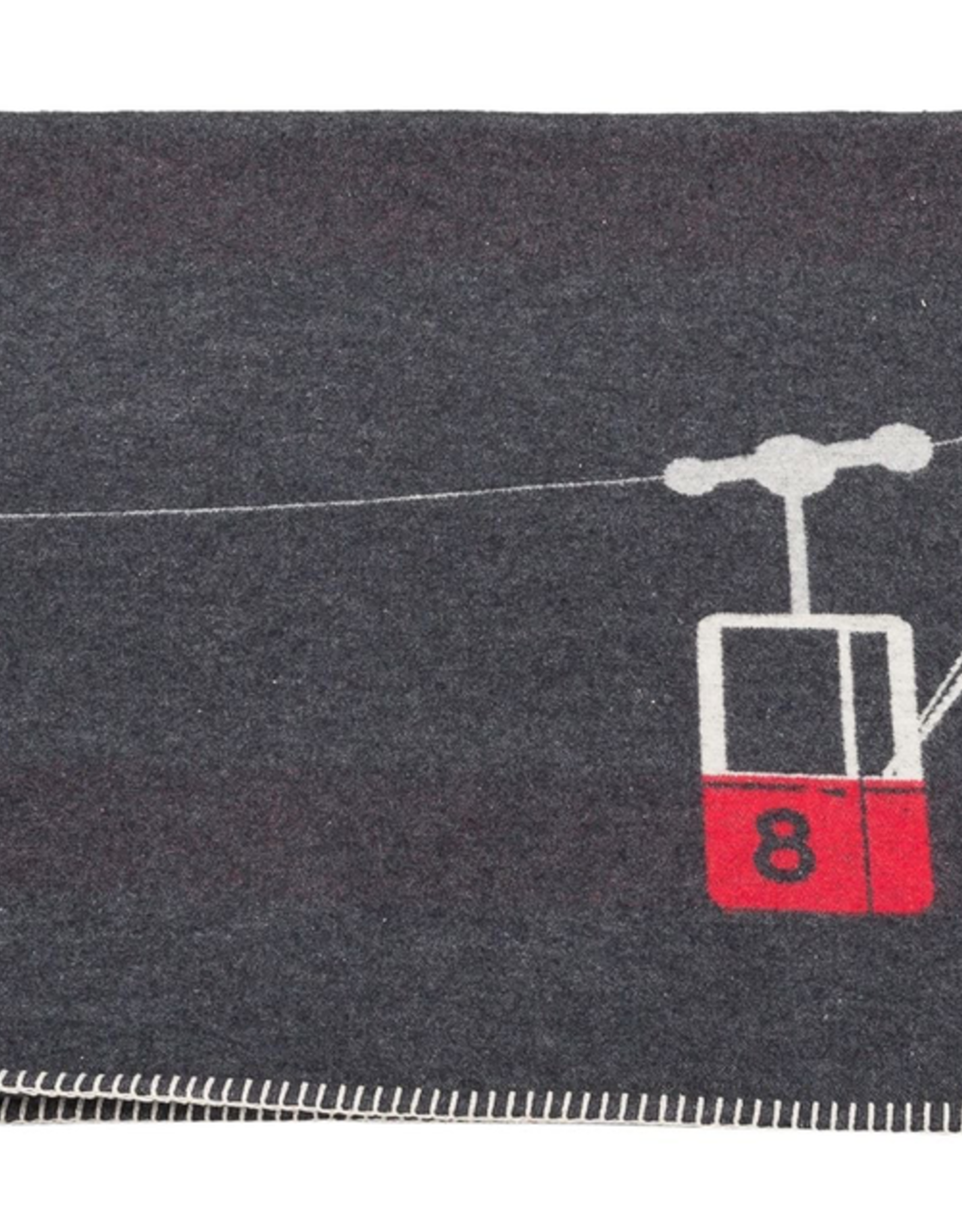 Alpine Cable Car Flannel Blanket