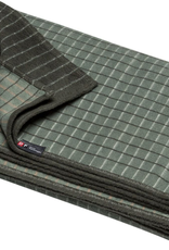 Cotton Flannel Checkered Throw - Green
