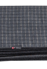 Cotton Flannel Checkered Throw - Grey