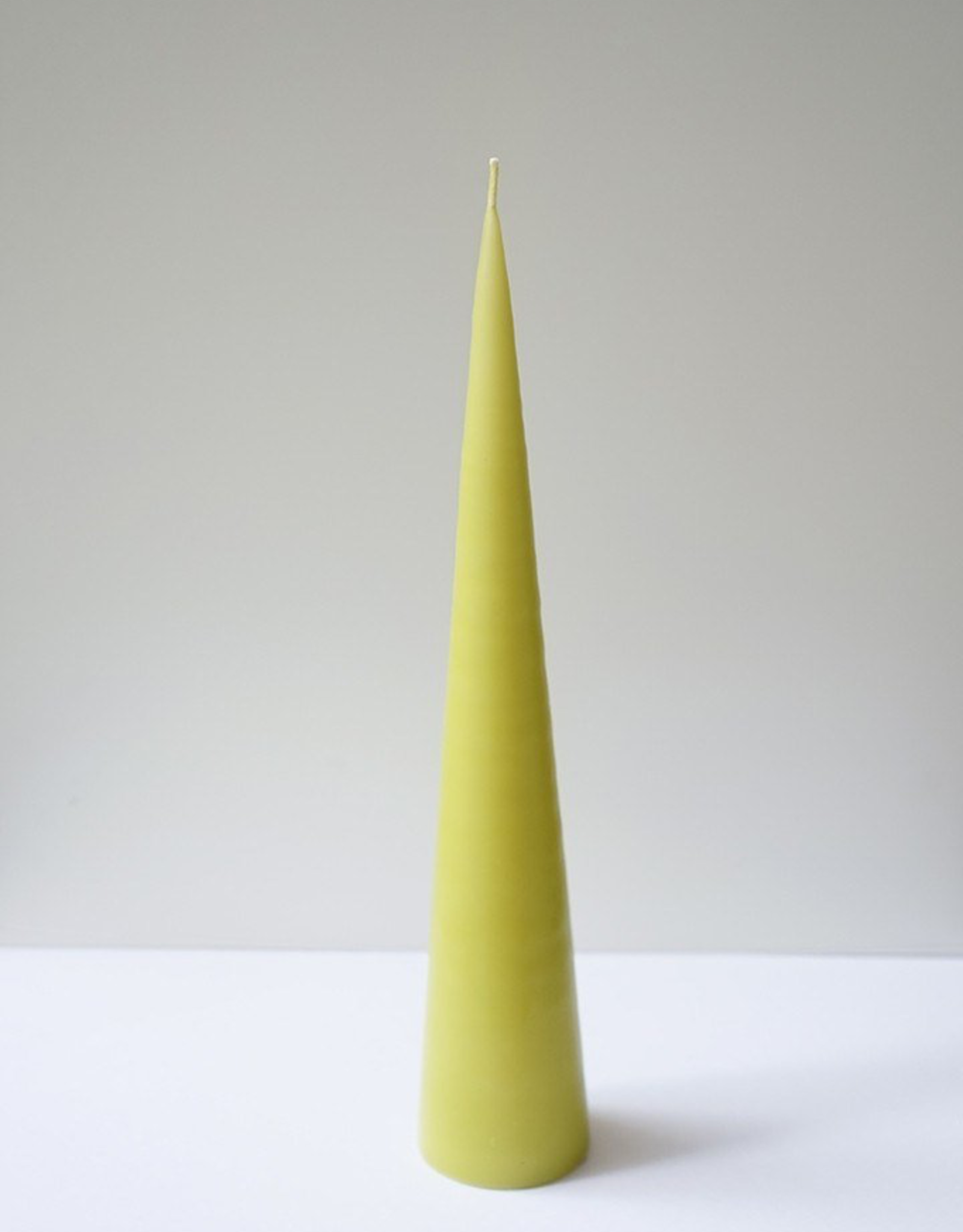 Cone Candle Small Dark Lime