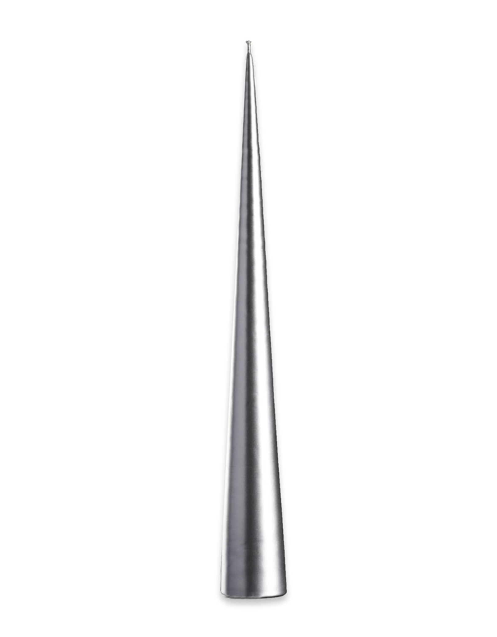 Cone Candle-Medium-Silver