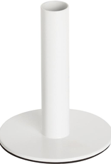 Metal Candle Holder, White Large