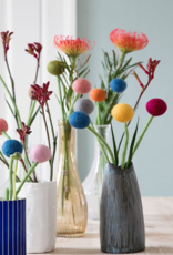 Felt Ball Flower Large - Grey