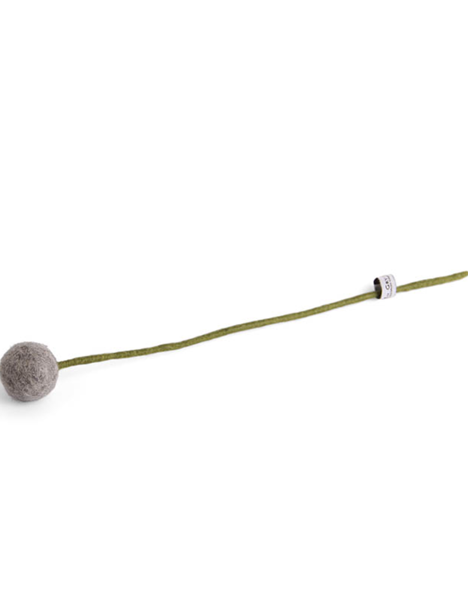 Felt Ball Flower Small - Grey