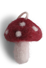 Felted Mushrooms Red, Set 5