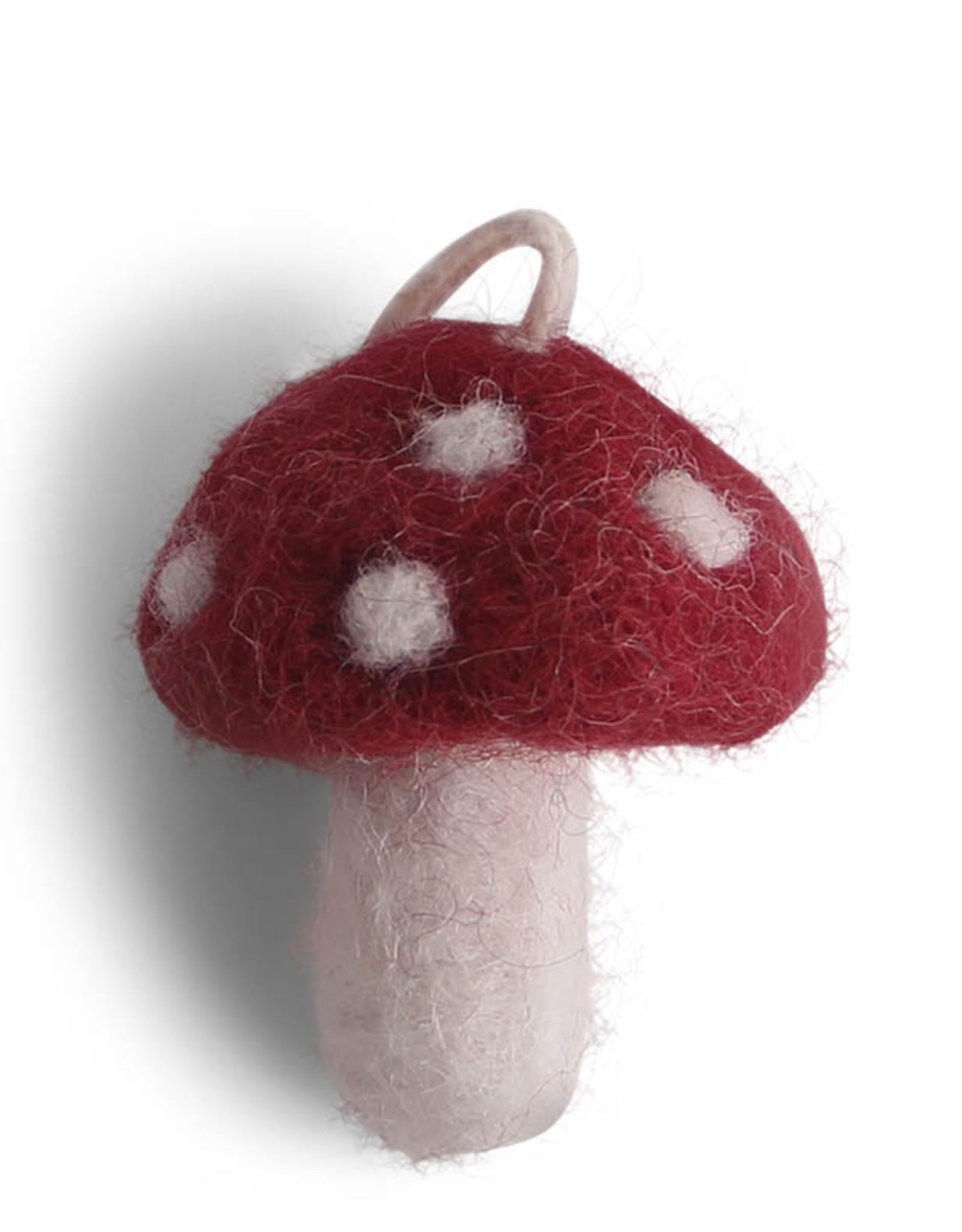 Felted Mushrooms Red, Set 5