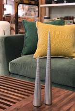 Cone Candle-Medium-Silver