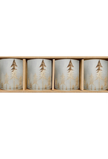 Frosted Forest Candle Holders, Set/4