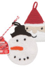 Snowman And Saint Nick Tawashi Scrubbers