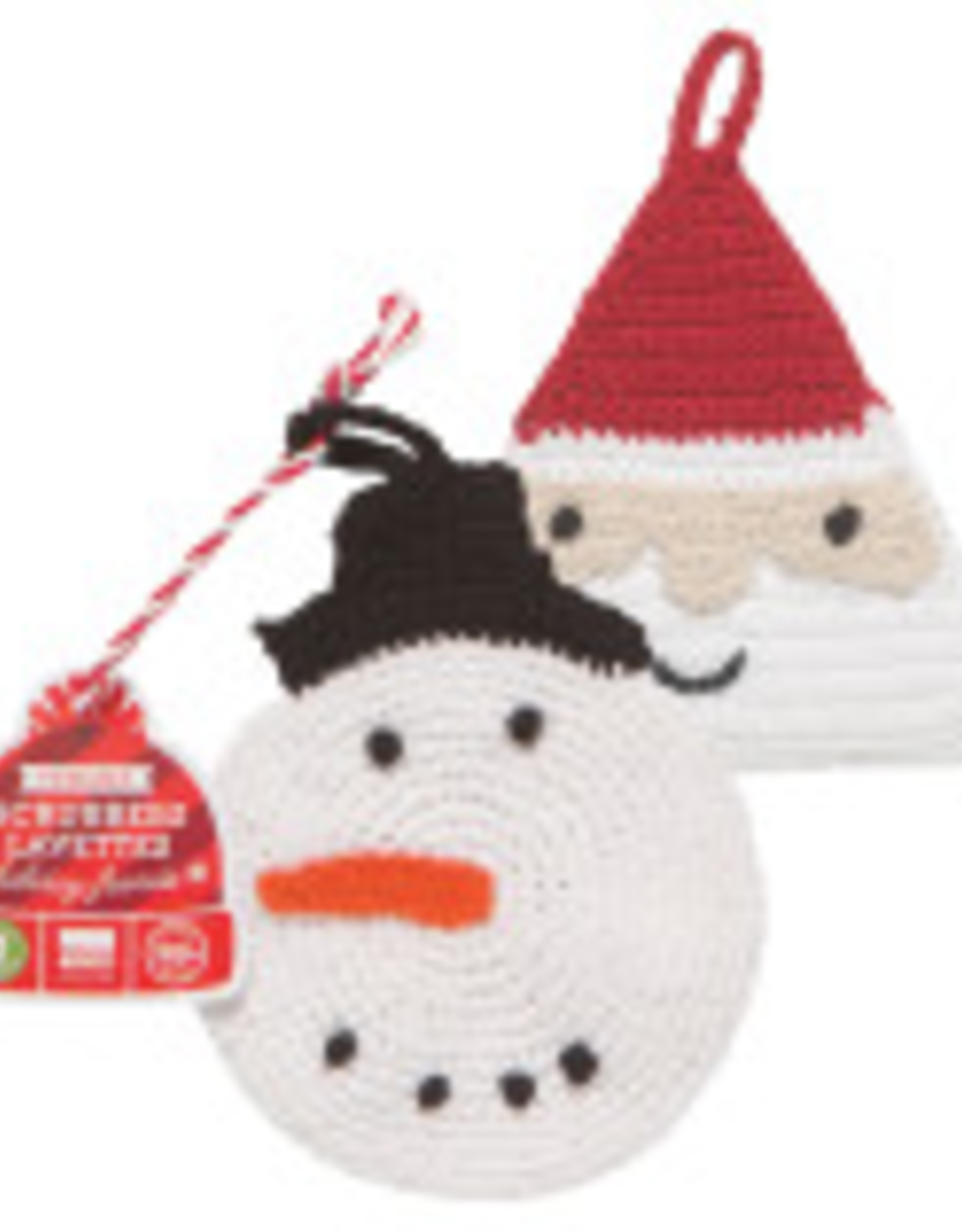 Snowman And Saint Nick Tawashi Scrubbers