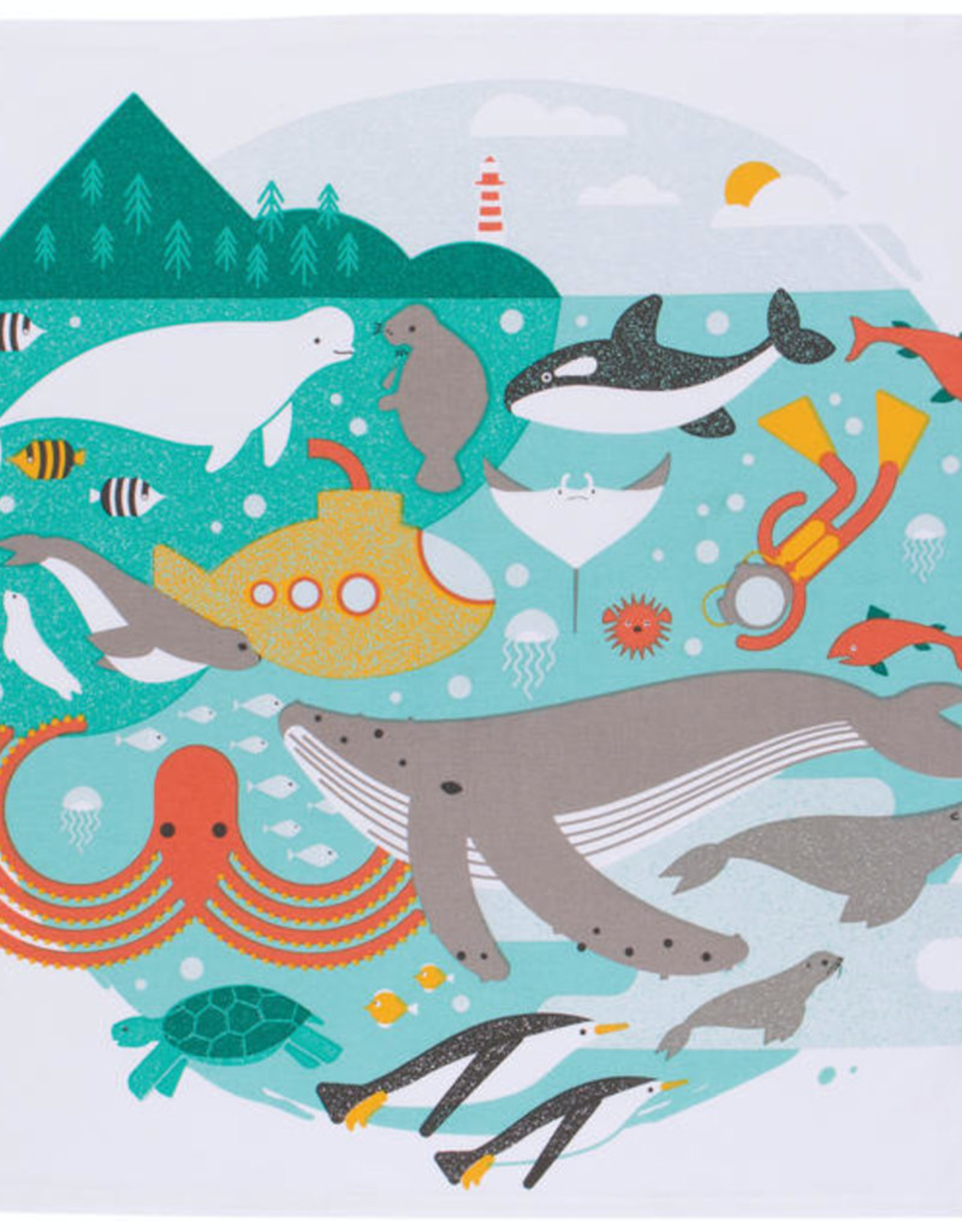 In The Deep Boxed Tea Towel