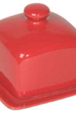 Butter Dish, Red