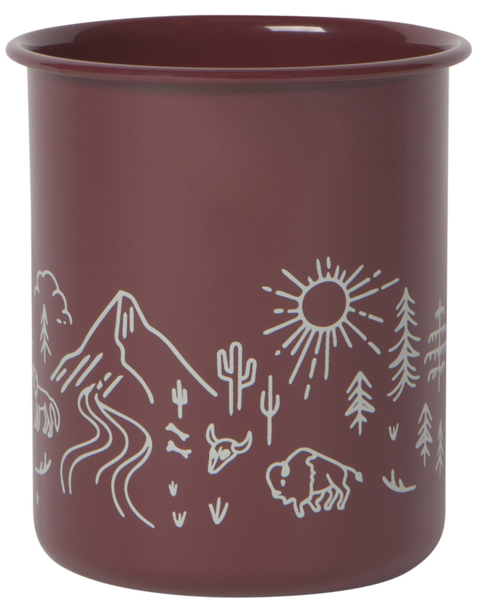 Stay Wild Enamel Pencil Cup