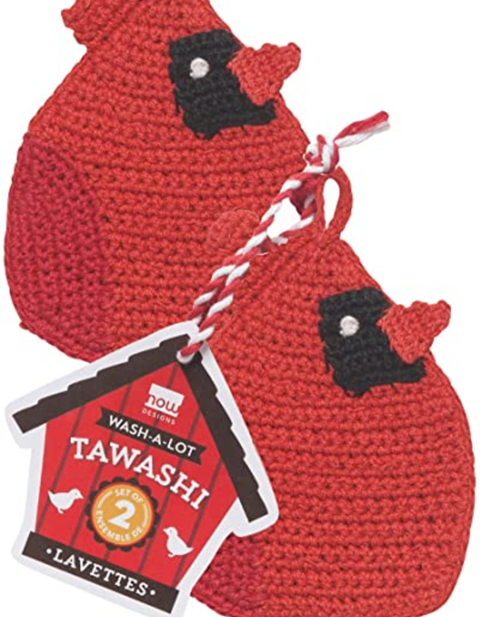 Tawashi Pot Scrubber Set Cardinals