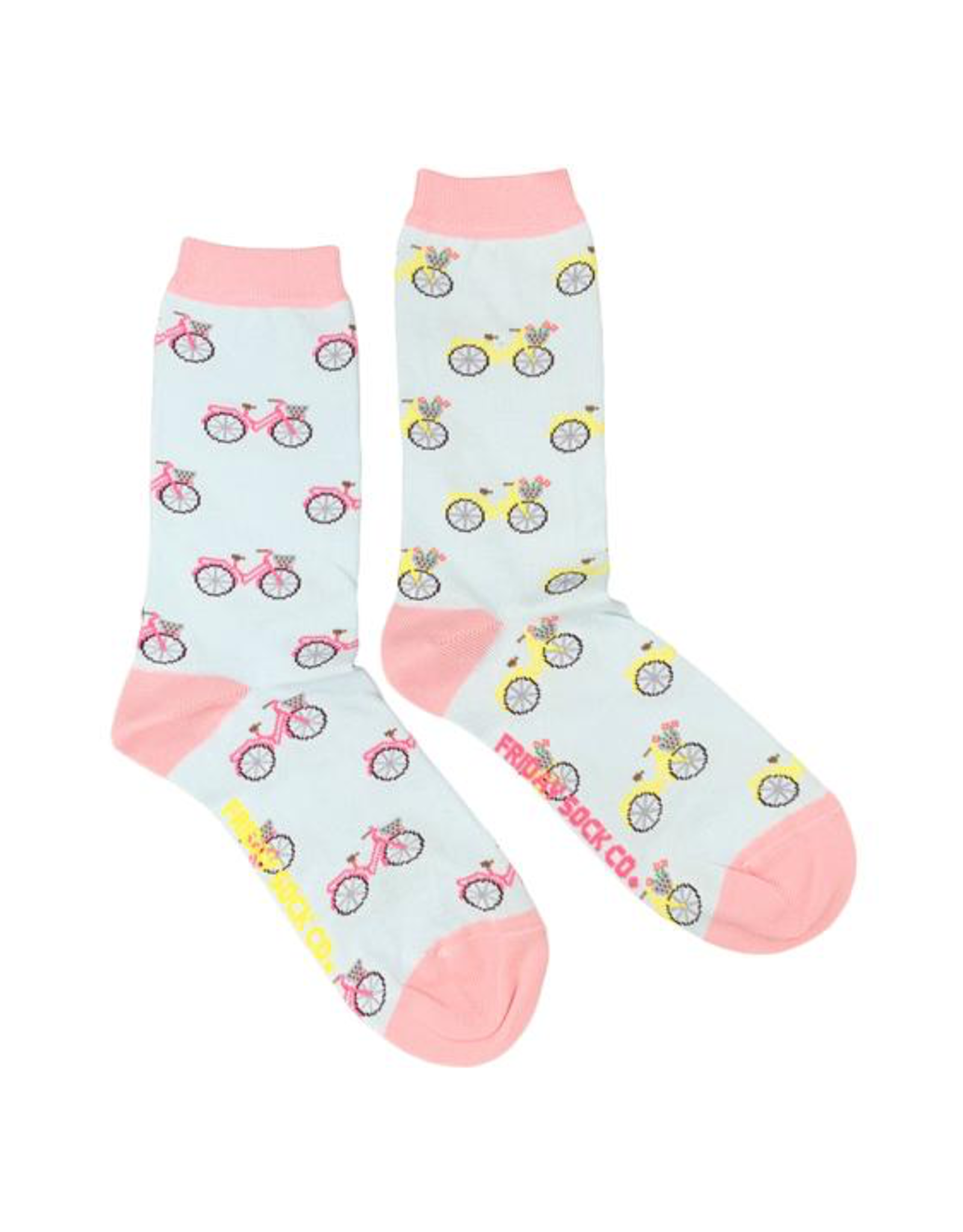 Bike Socks Pink & Yellow