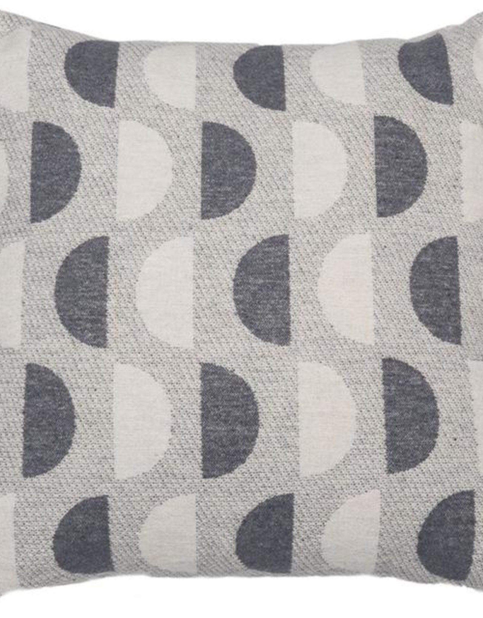 Organic cotton half circles cushion