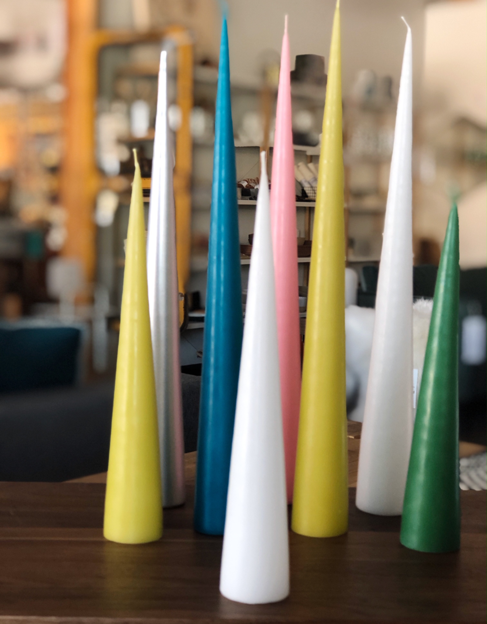 Cone Candle-Medium-Candy Floss