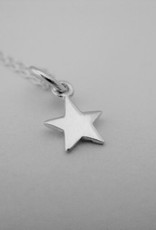 Star Necklace, 18" Sterling Silver