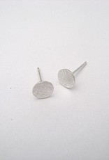 Scratch Earrings, Silver