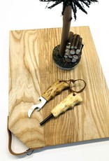 Survival Kit - Flint & Can/Bottle Opener Curly Birch