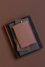 Gridded A6 Booklet, Burgundy