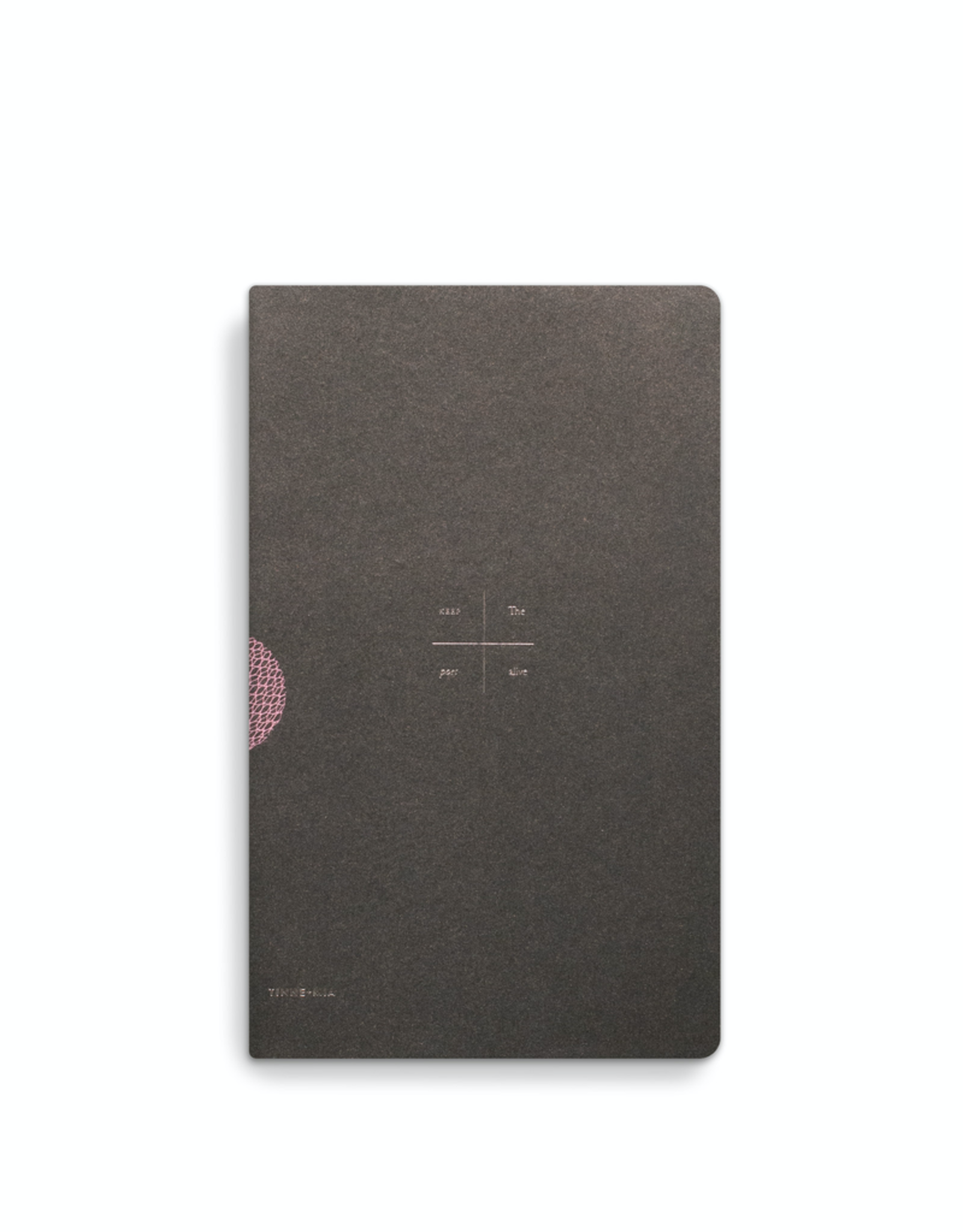13x21 Beluga Notebook, Gold Foil Cover w. Dotted Pages