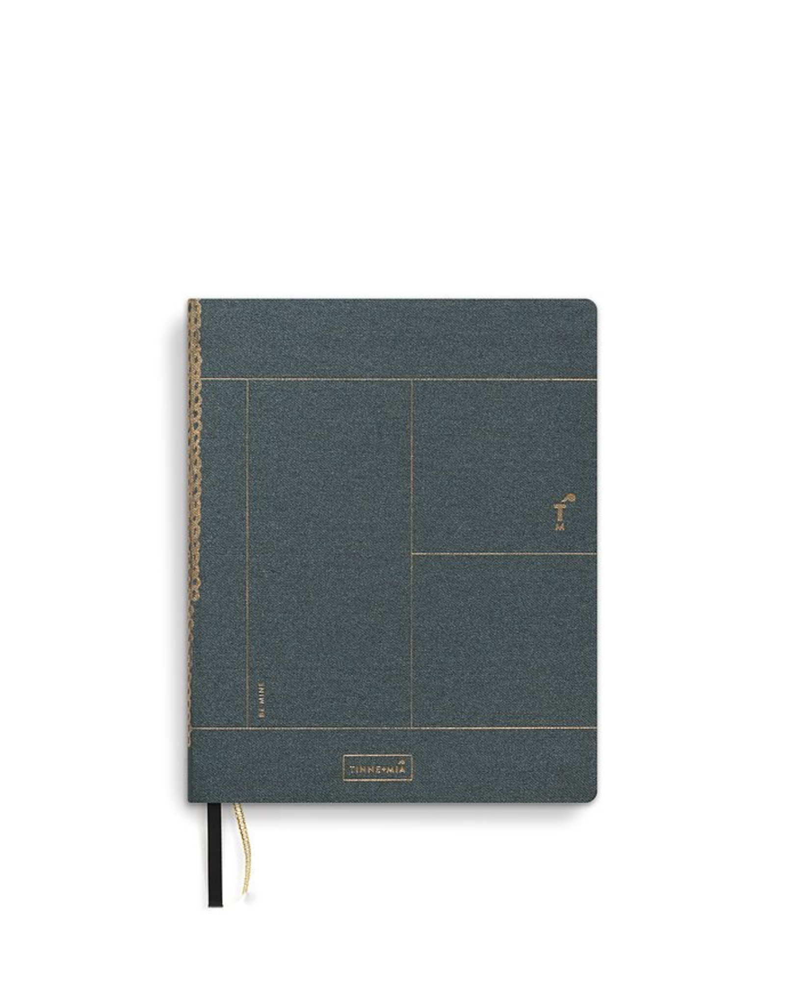 A6 Notebook Forest Green, Copper Foil