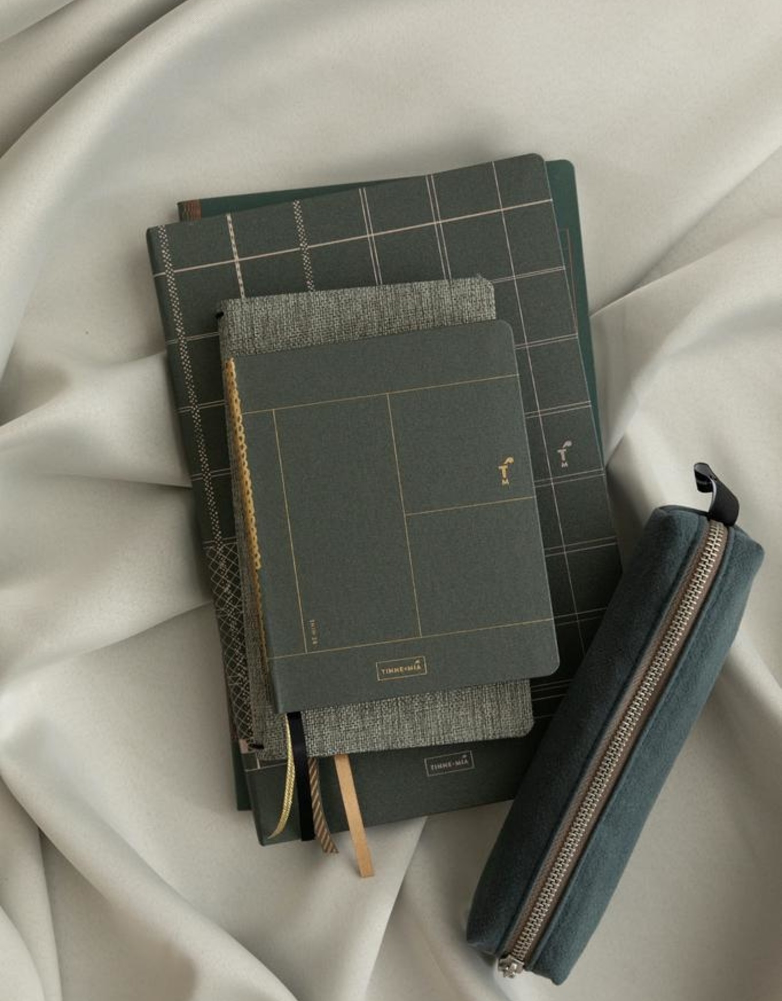 A6 Notebook Forest Green, Copper Foil