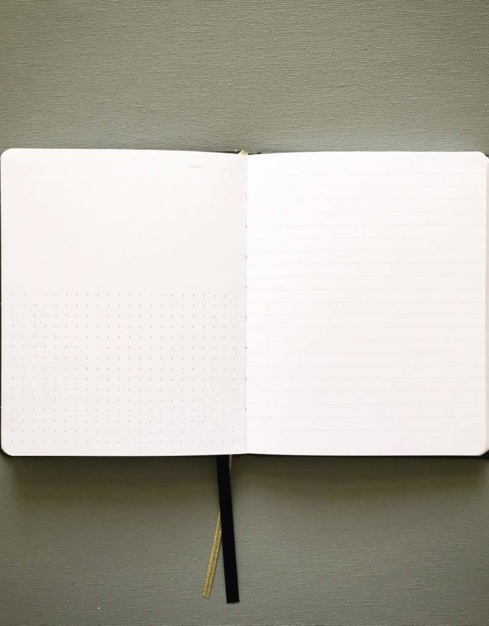A6 Notebook Forest Green, Copper Foil