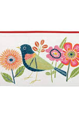 Avian Friends Embroidered Pouch